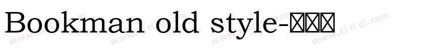 Bookman old style字体转换